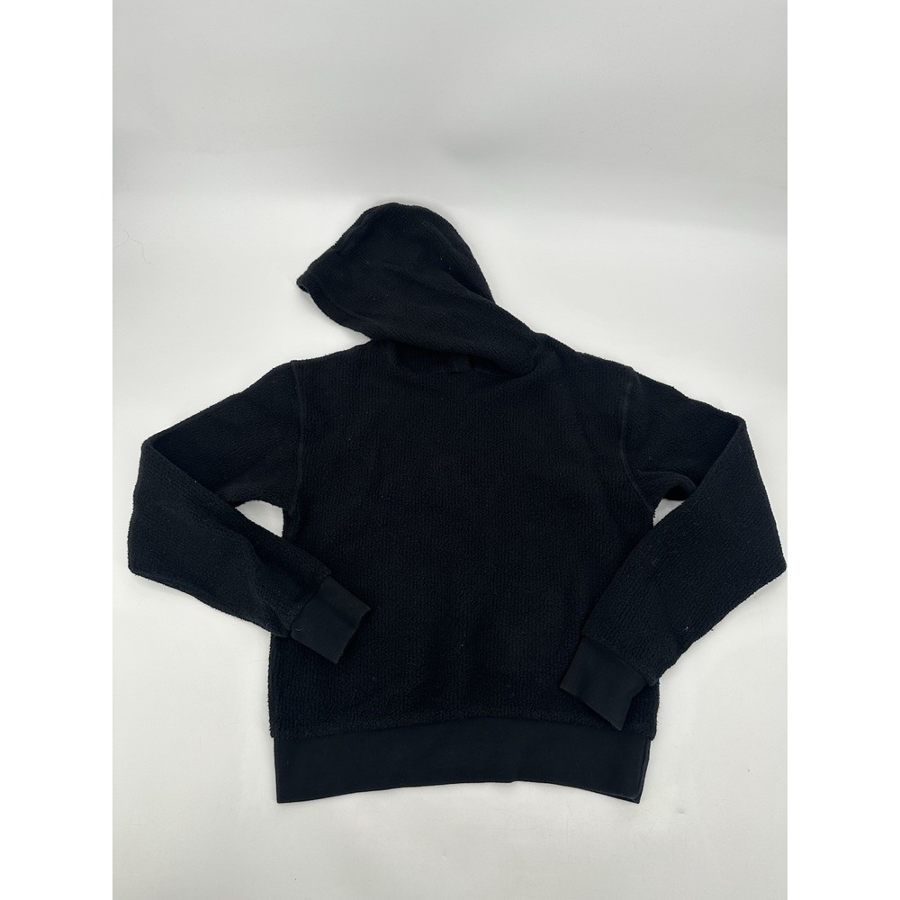 Perfect White Tee Sweater Womens XSmall Black Reese Fleece Hoodie Pullover